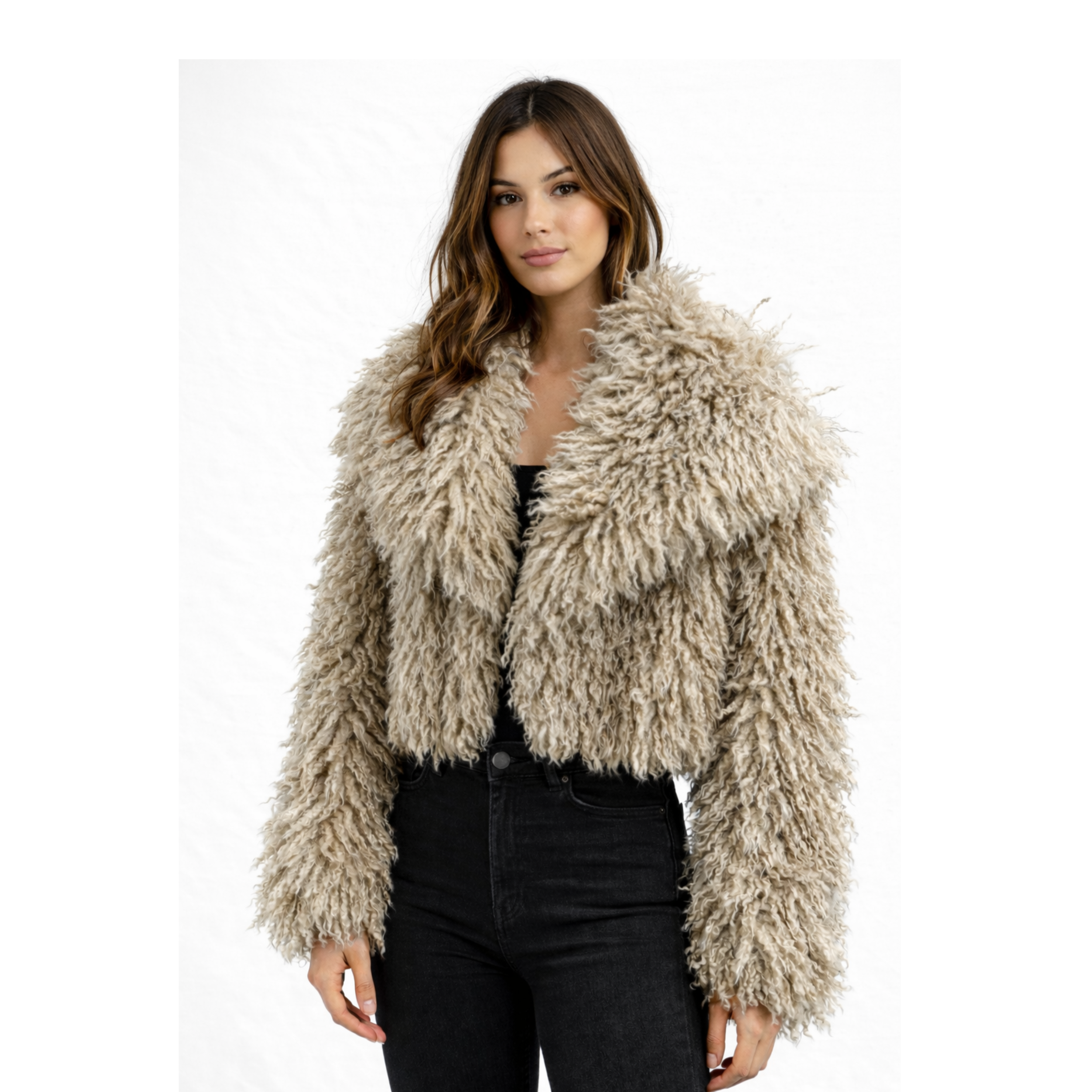 Shaggy faux fur Jacket