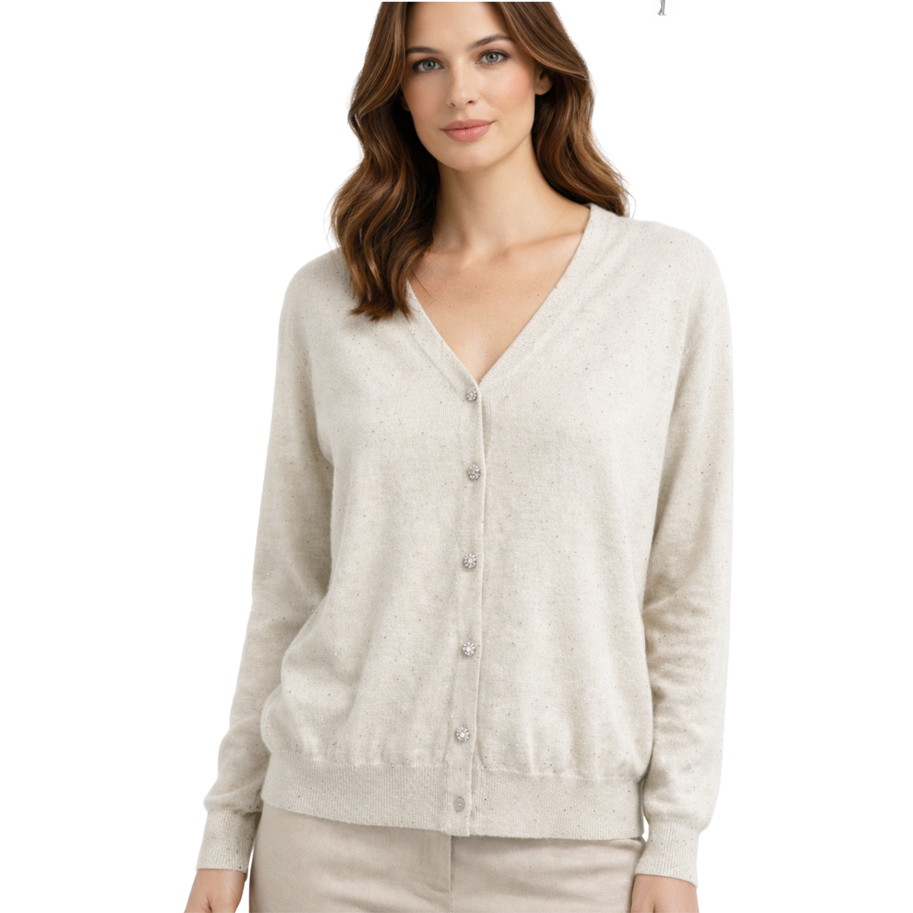 Cardigan Donna Beige