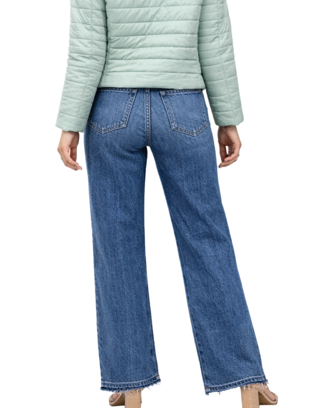 Jeans a gamba larga donna