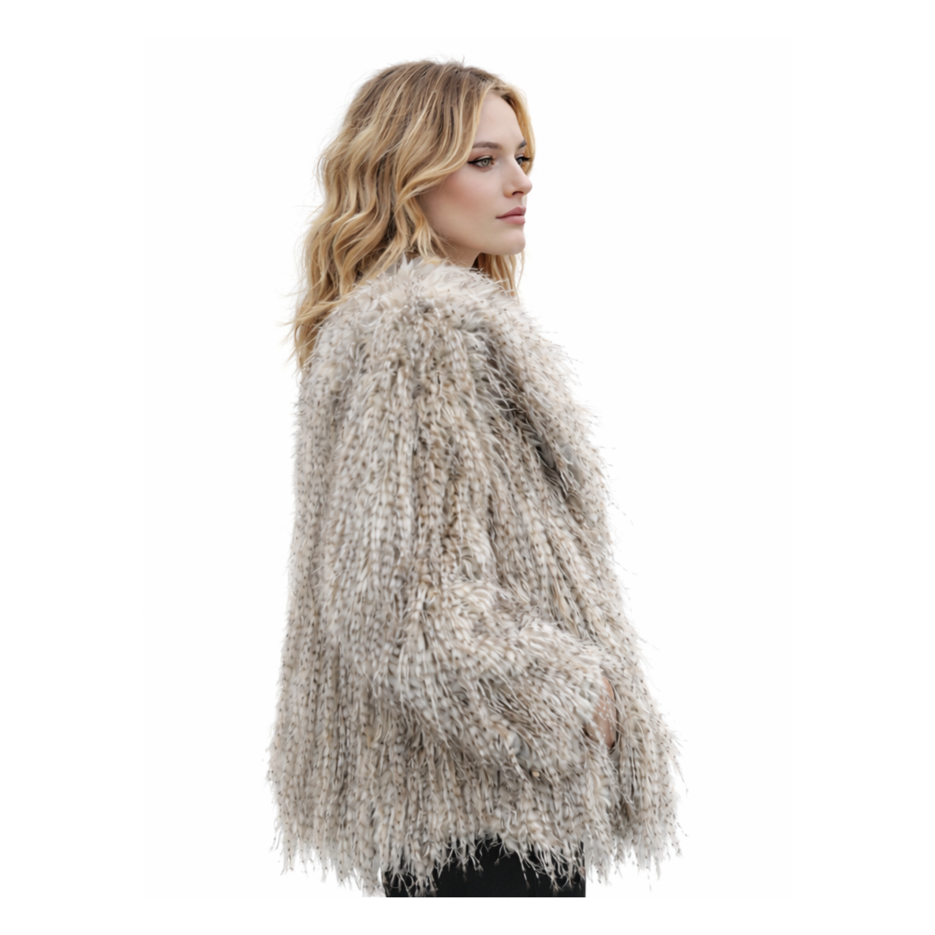 Faux Fur Shaggy Coat