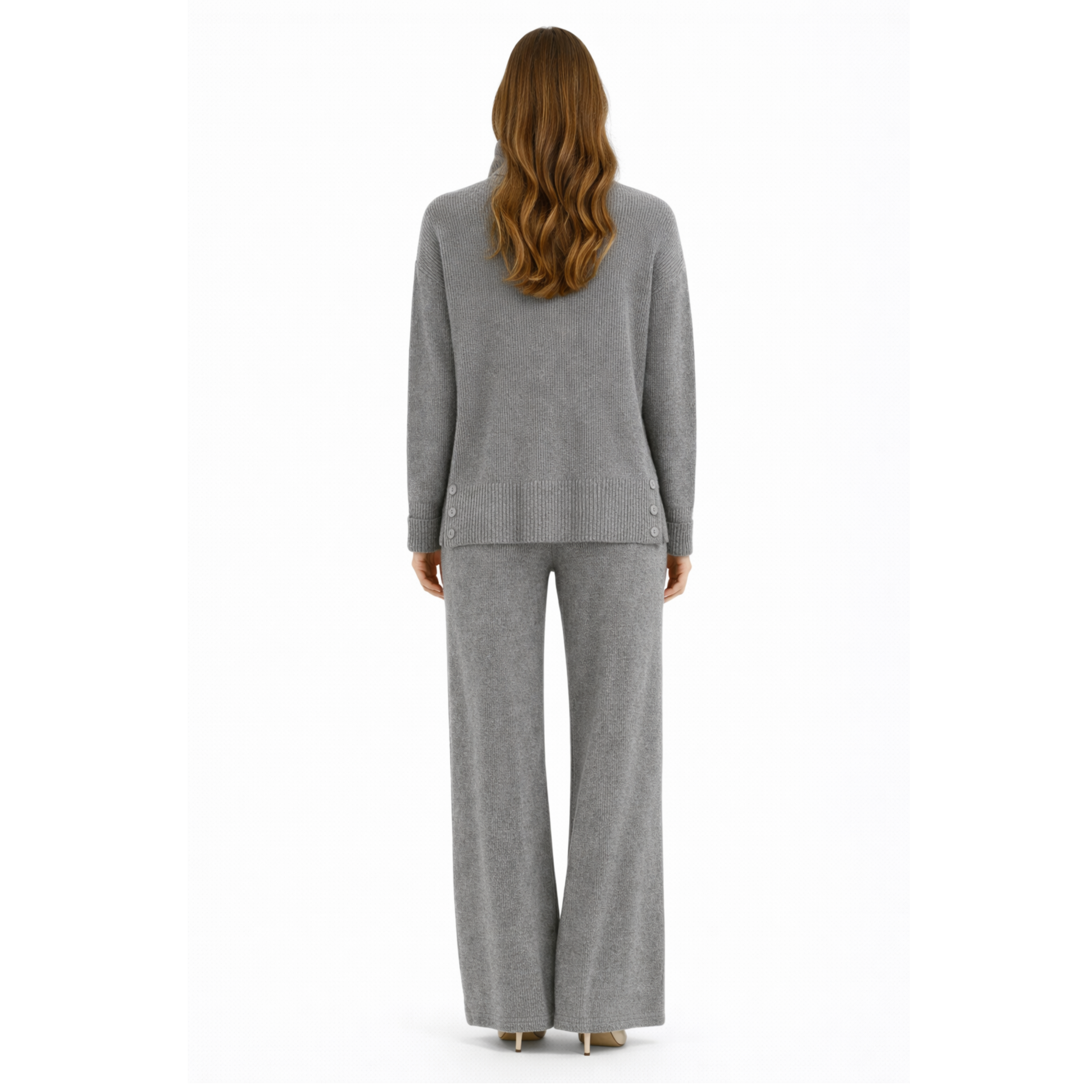 Gray Knit Lounge Set