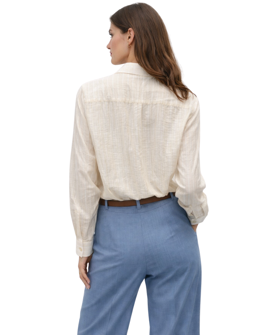 Camicia in Tencel beige