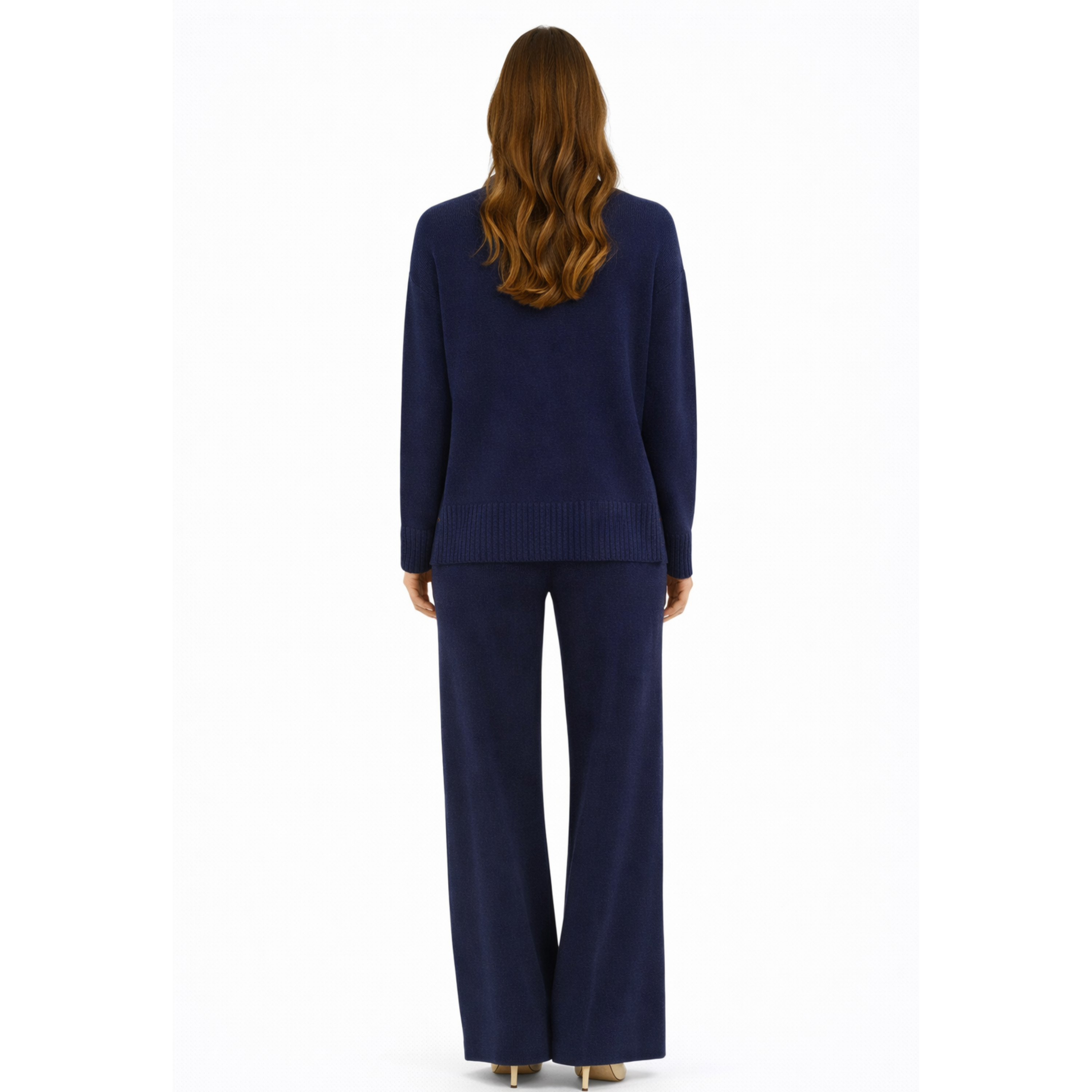 Navy Blue Knitwear Set