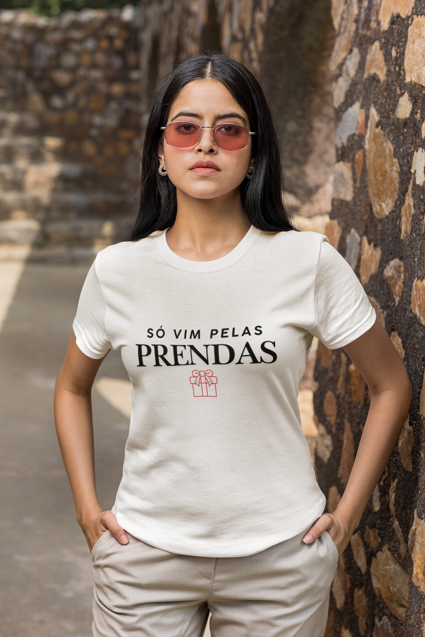 Camiseta 'Só vim pelas prendas'