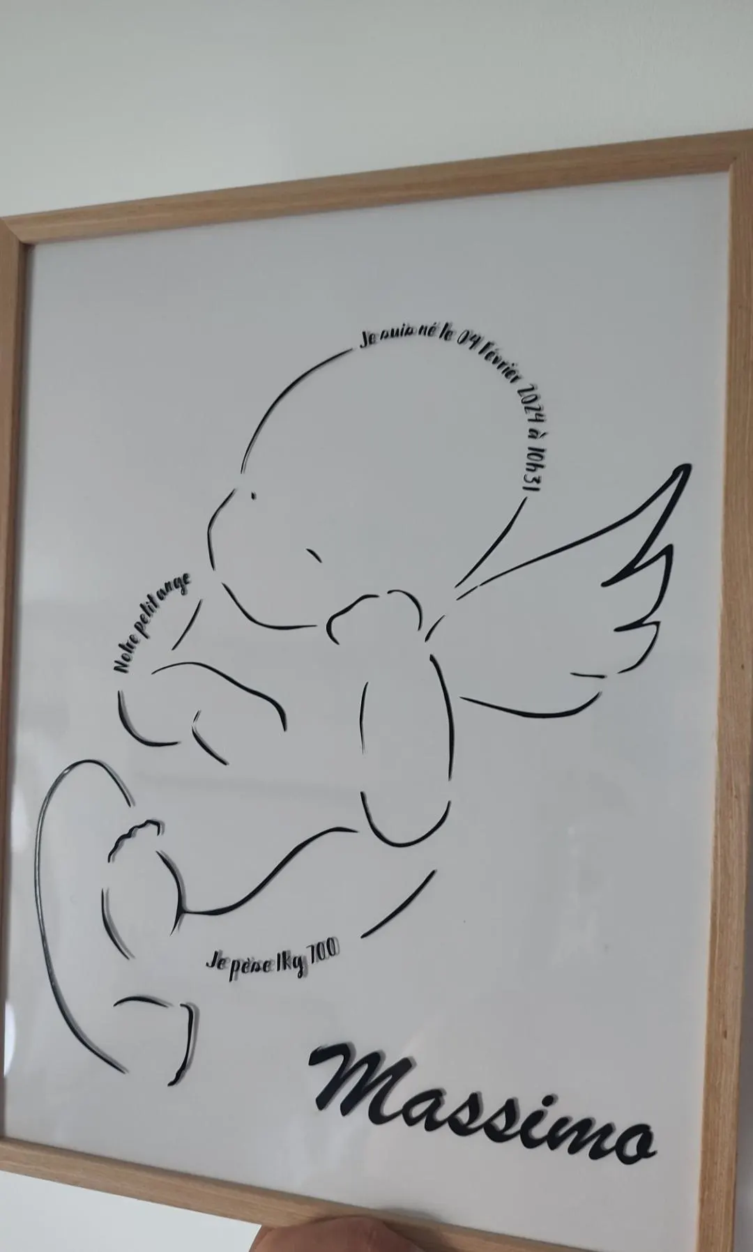 Cadre souvenir personnalisé