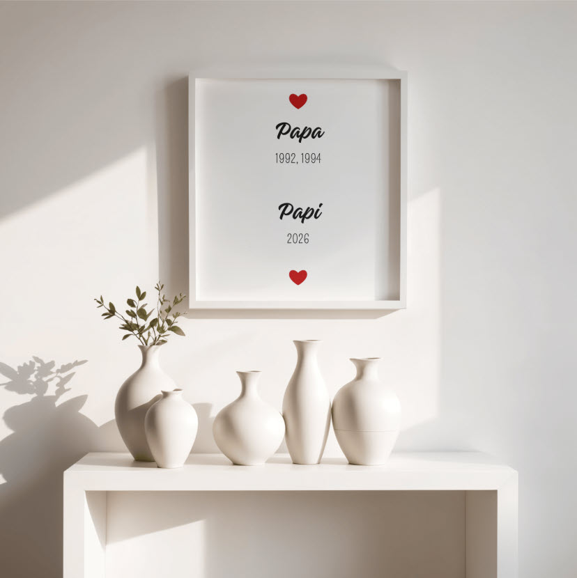 Affiche personnalisée Papa & Papi
