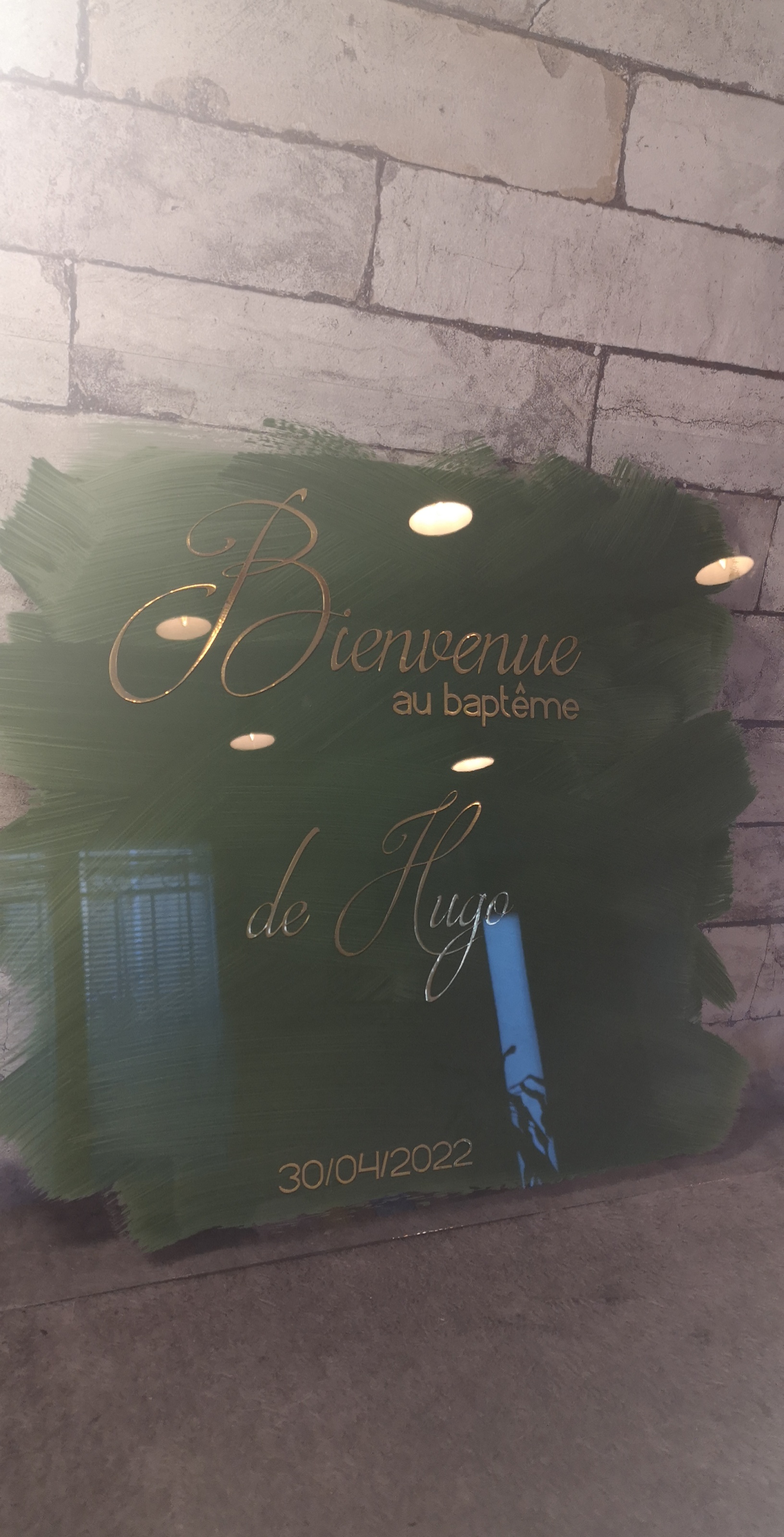 Panneau de bienvenue pour cérémonie