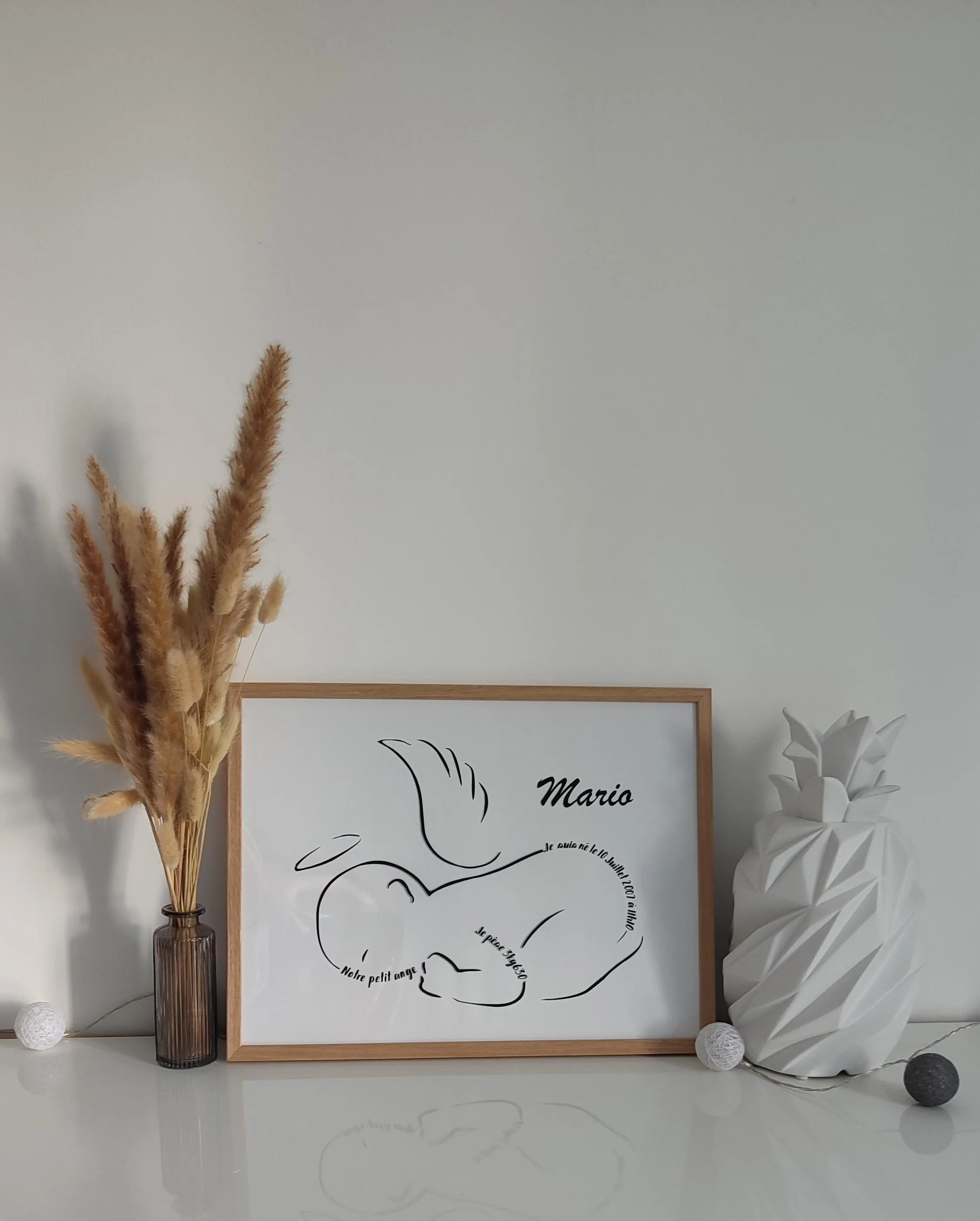 Cadre souvenir personnalisé