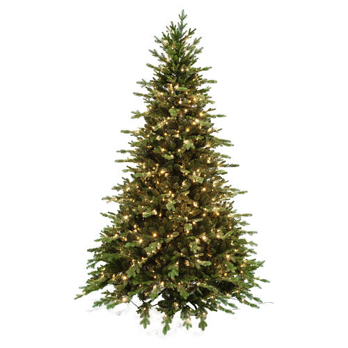 Árbol de Navidad 270cm iluminado blanco cálido multicolor