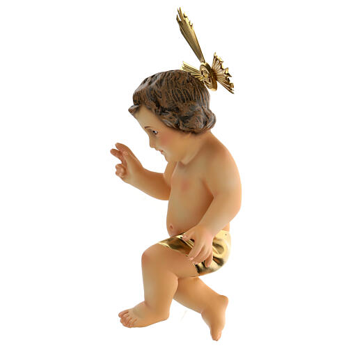 Niño Jesús en madera vestido dorado