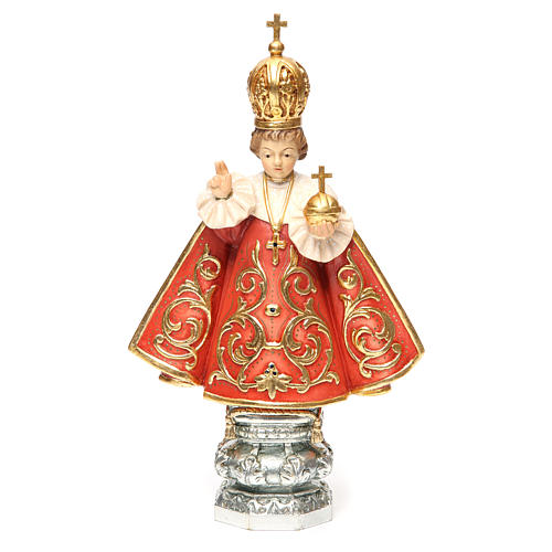 Niño Jesús de Praga, madera Valgardena pintada