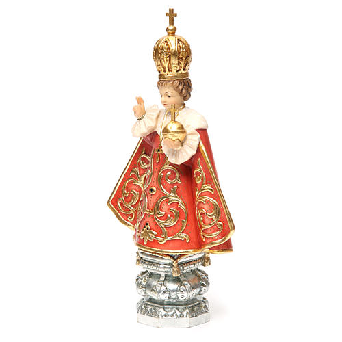 Niño Jesús de Praga, madera Valgardena pintada