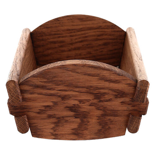 Cuna madera Niño Jesús de 27 cm de altura