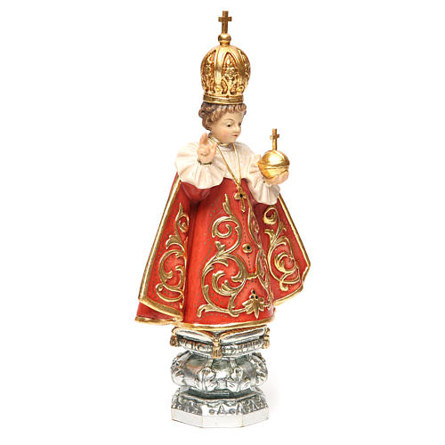 Niño Jesús de Praga, madera Valgardena pintada
