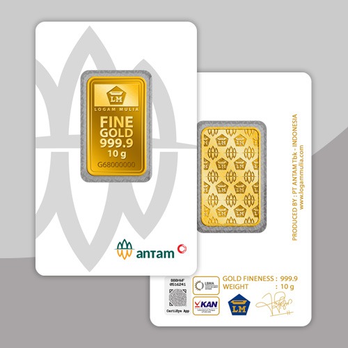 Emas Batangan Antam 10 Gram Rp.23.892.500
