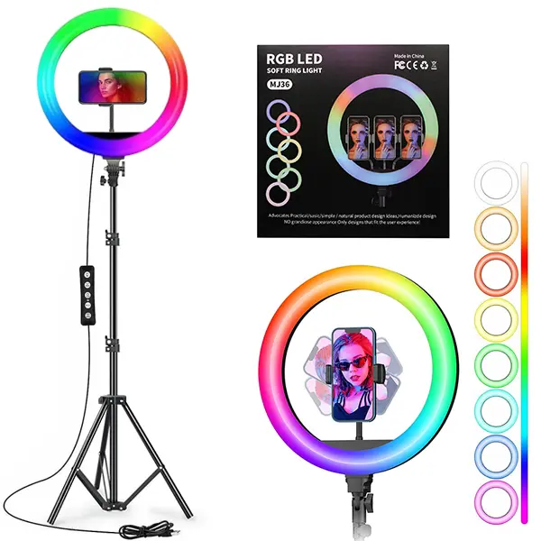 RGB LED Soft Ring Light with Stand