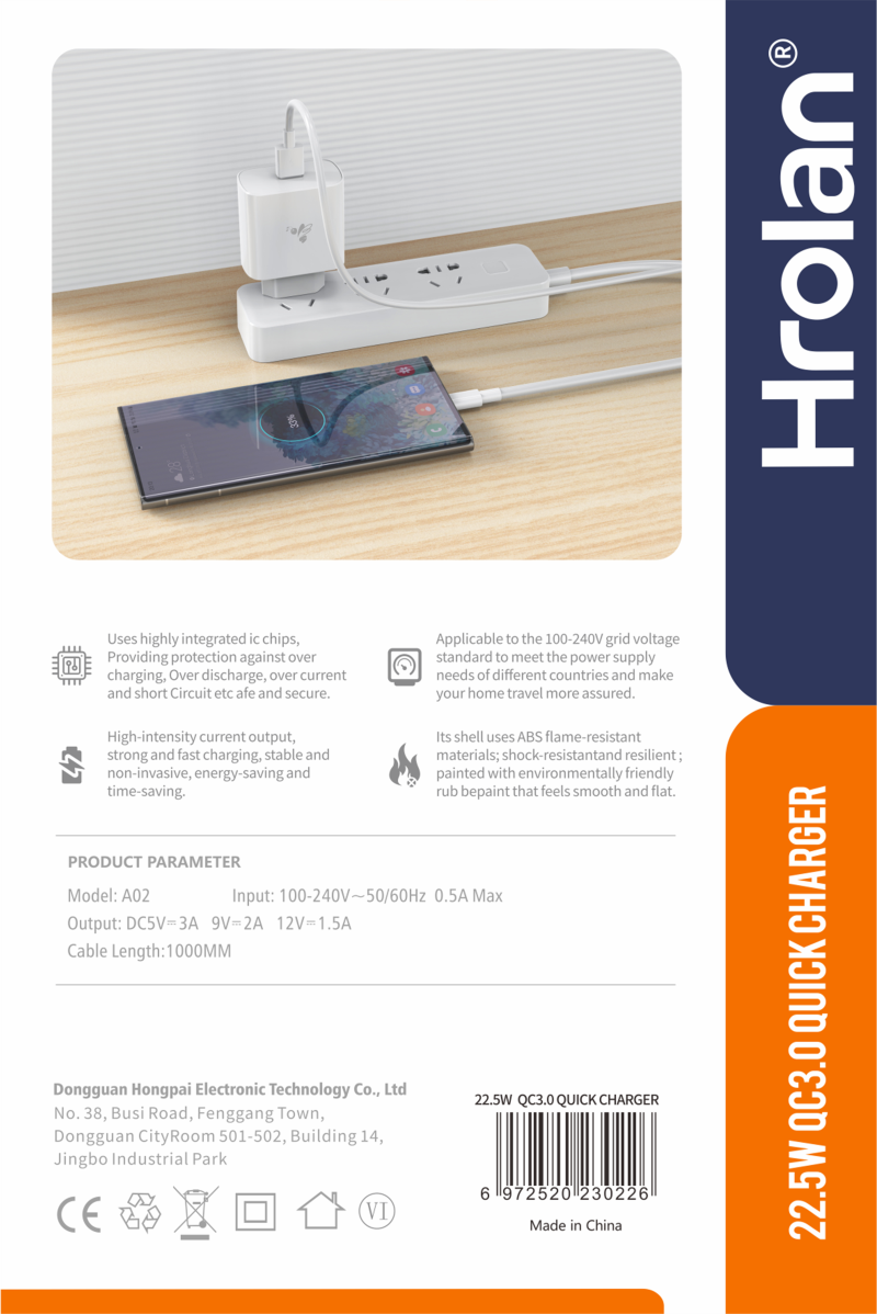 Hrolan Quick Charger A02