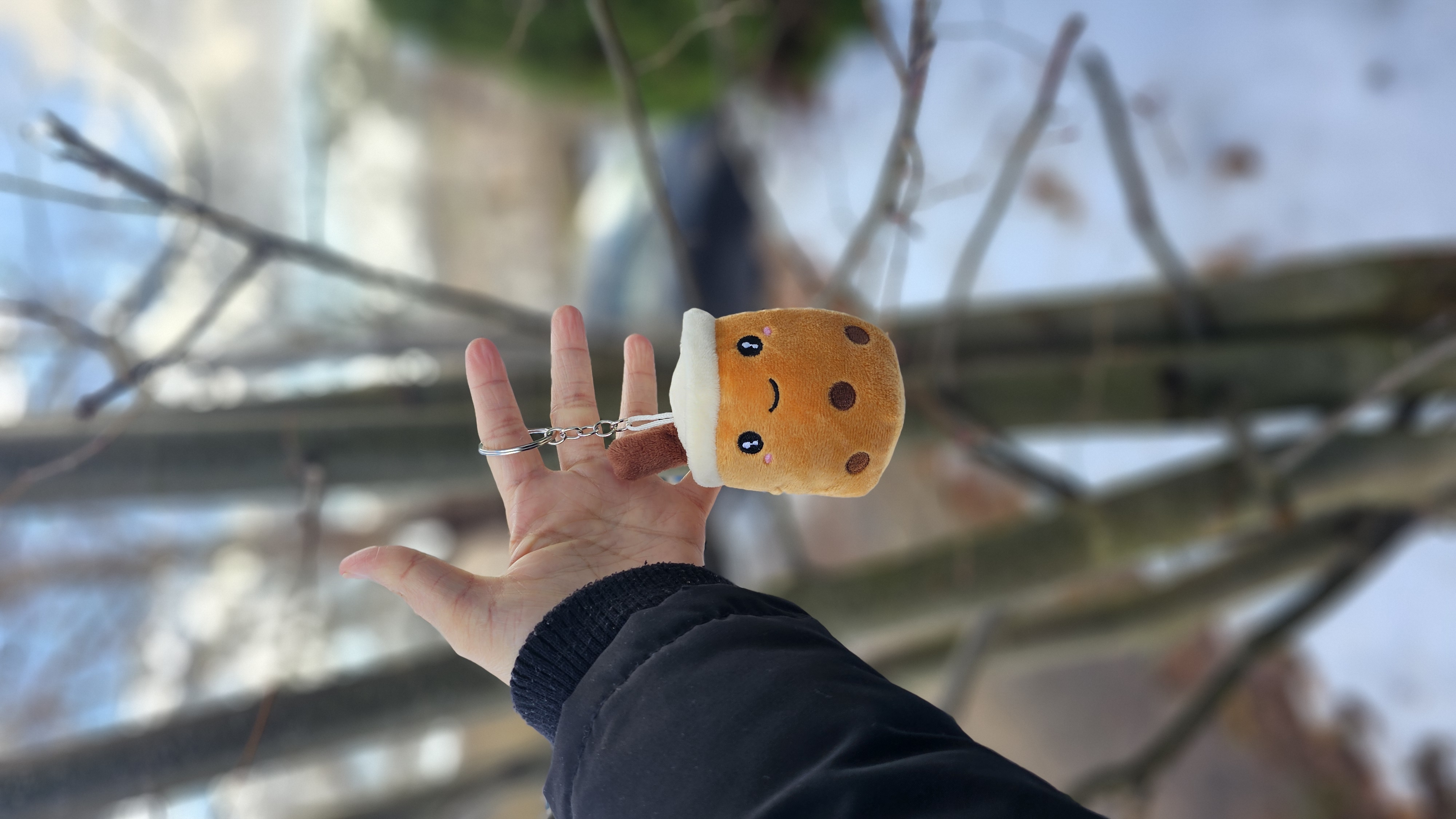 Boba tea cup keychains