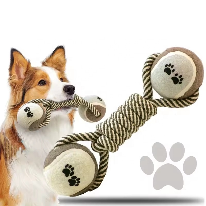 Dumble Shaped Dog Rope Toy