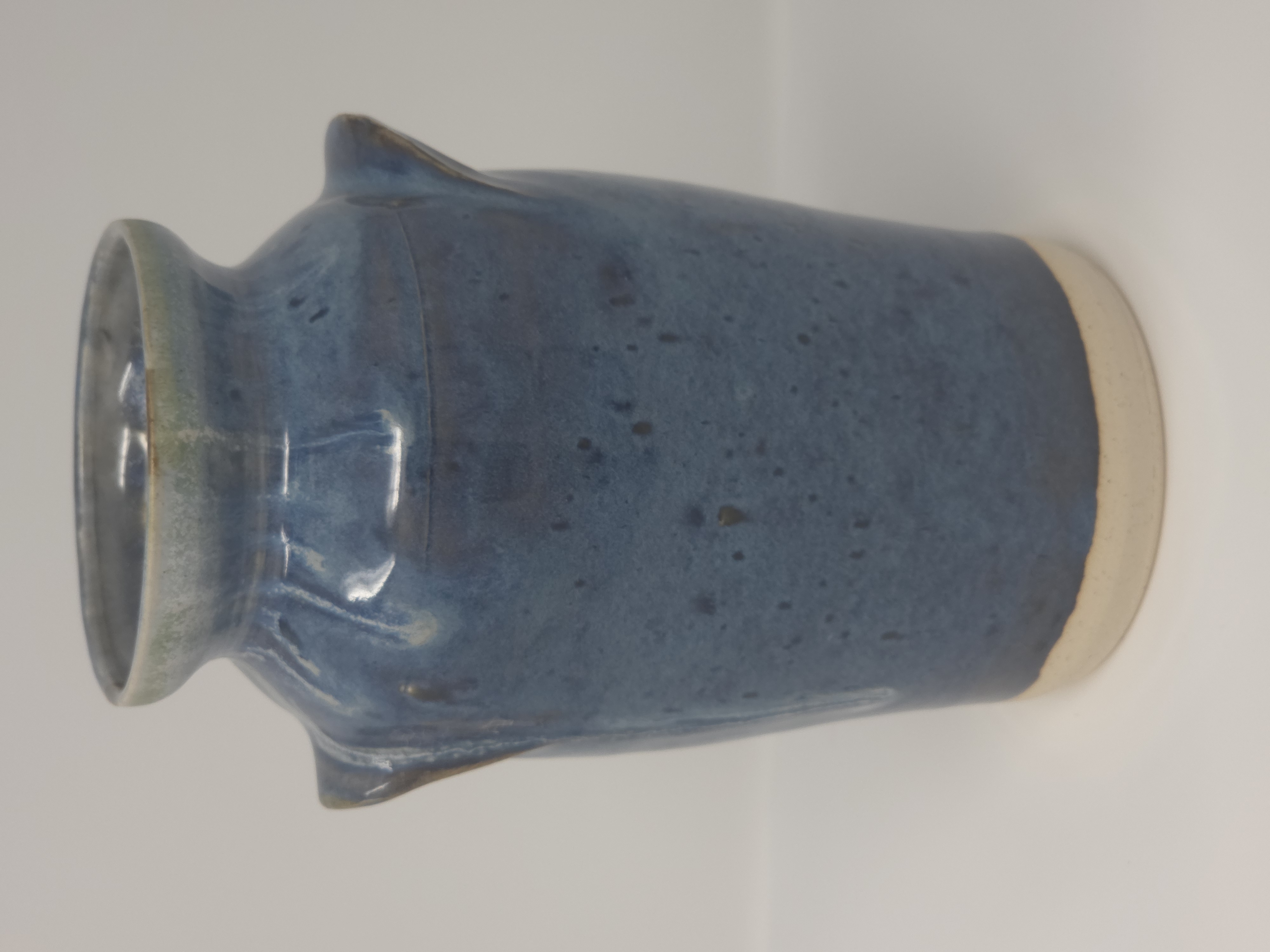 Handcrafted Blue Ceramic Vase