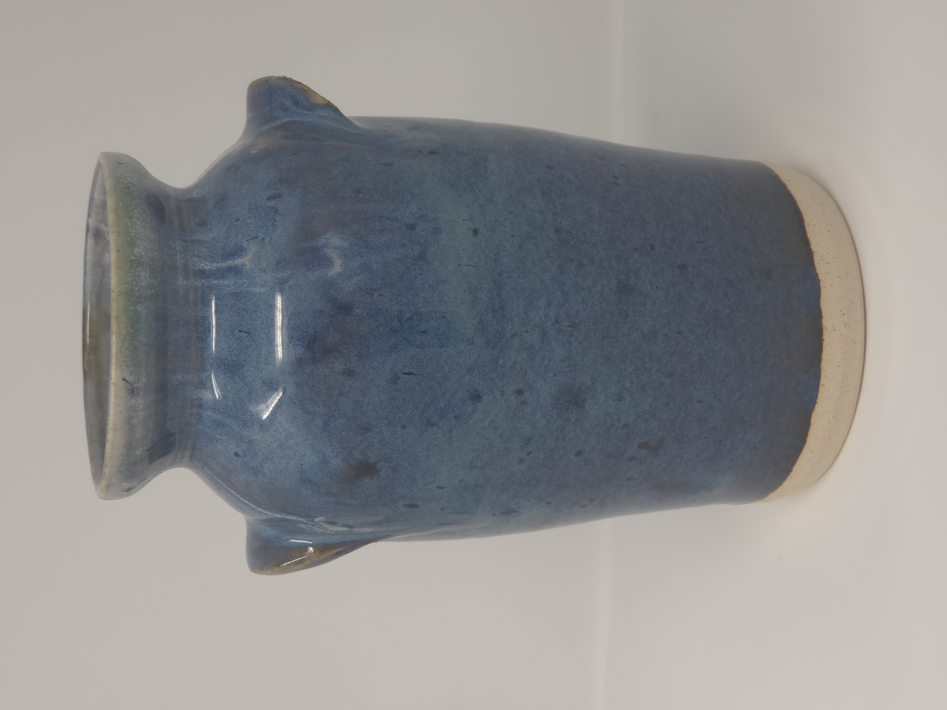 Handcrafted Blue Ceramic Vase