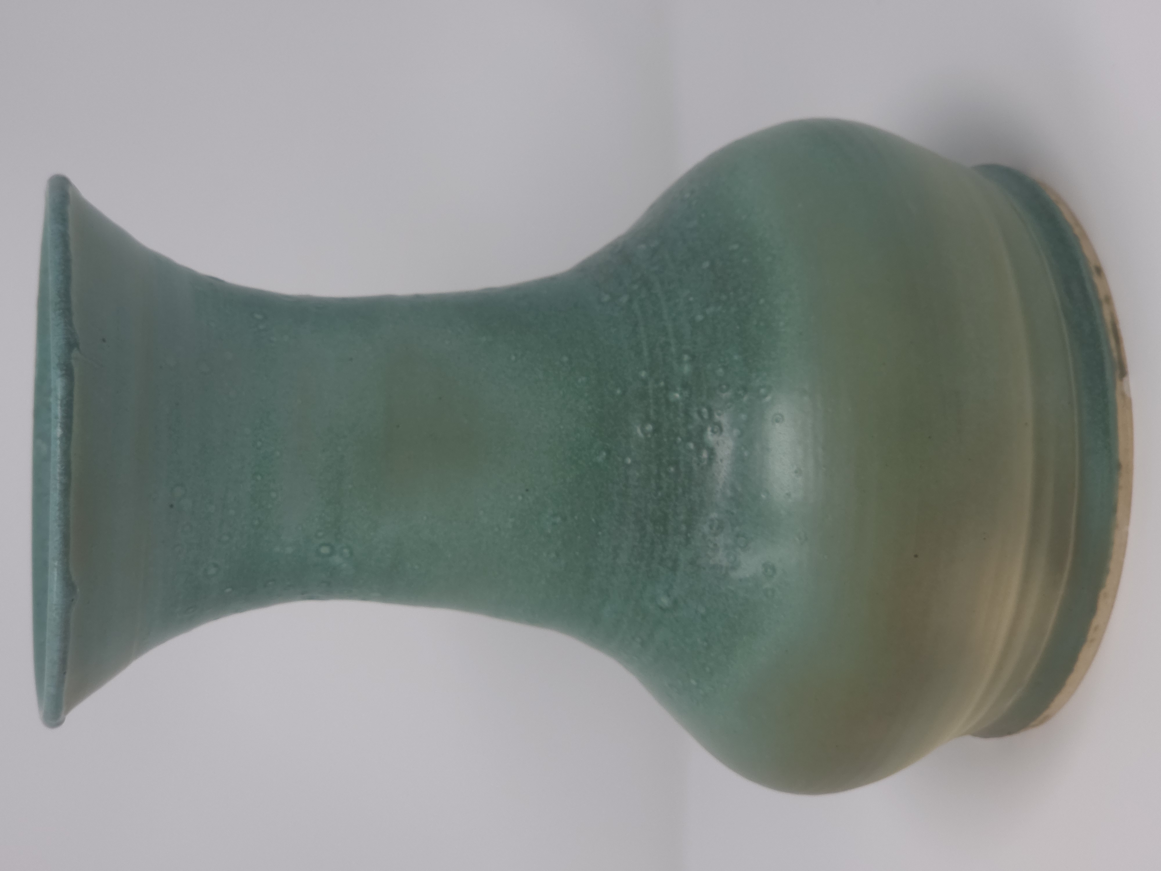 Weathered Green Glass Vase