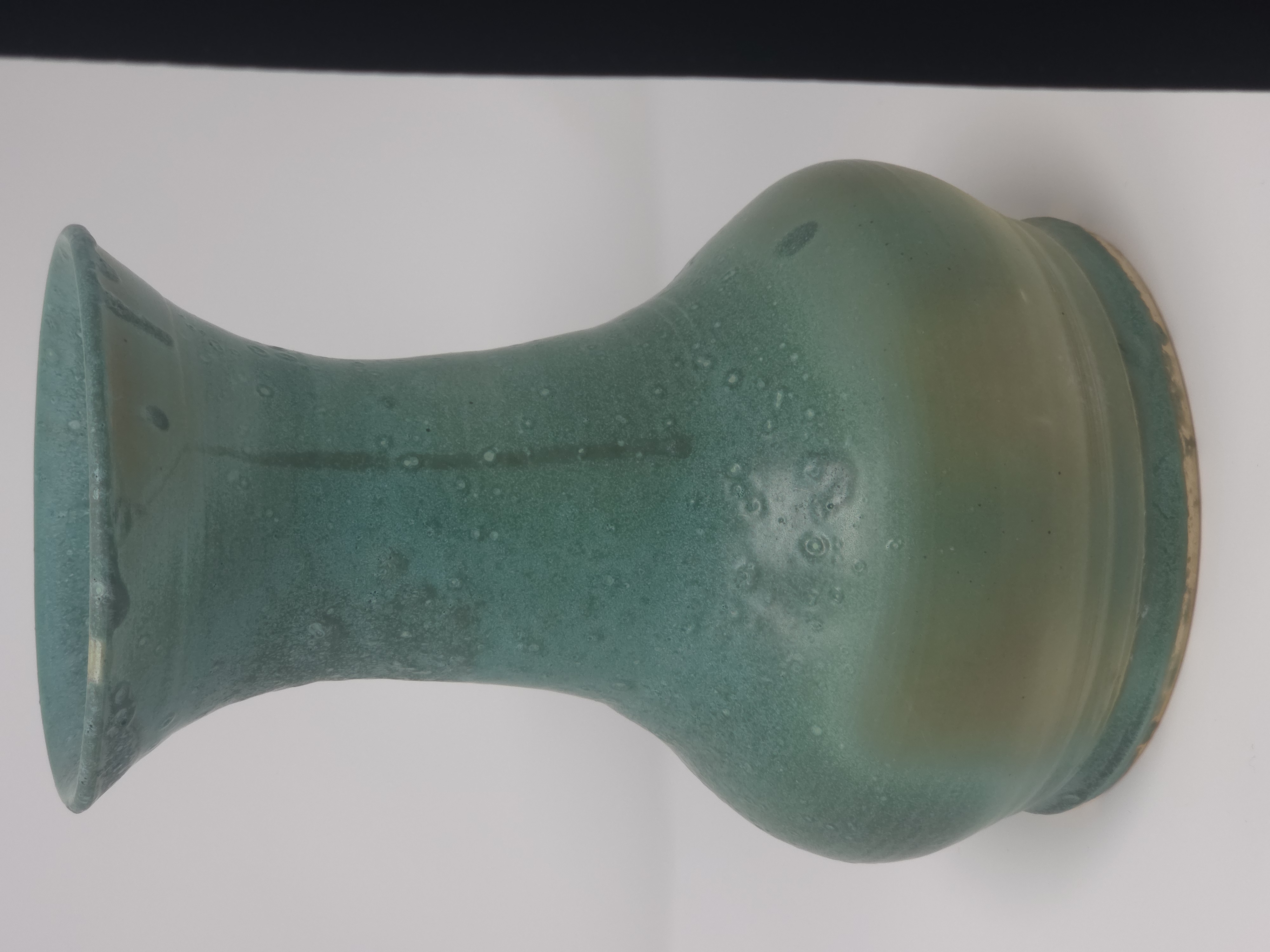 Weathered Green Glass Vase