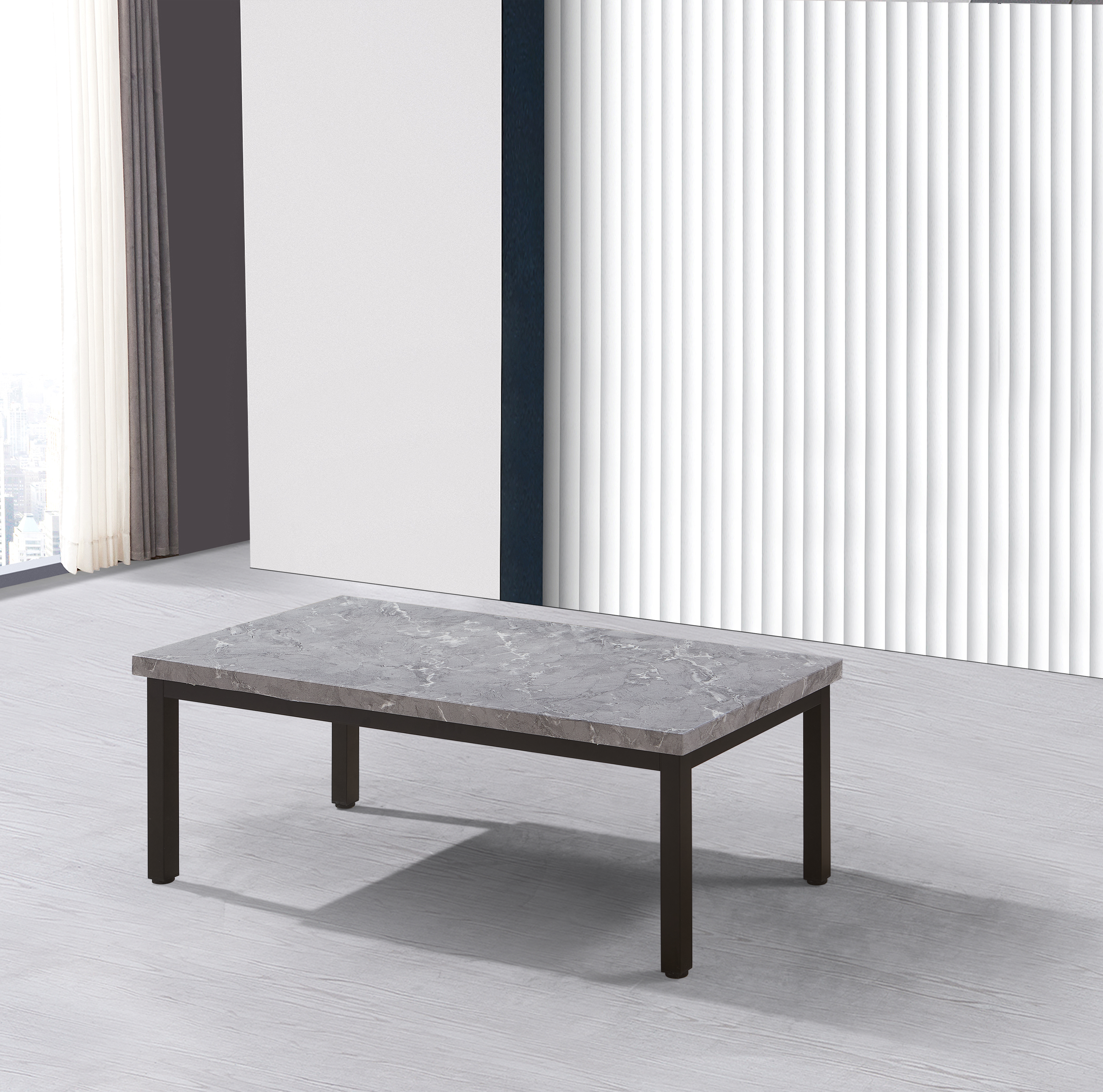 Coffee Table (Grey Stone Effect)