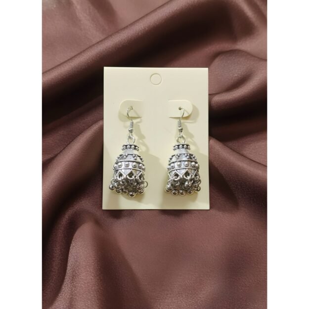 Traditional Indian Oxidized Jhumkas