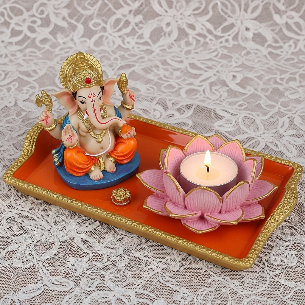 Elegant Radha Krishna-Themed Nameplate