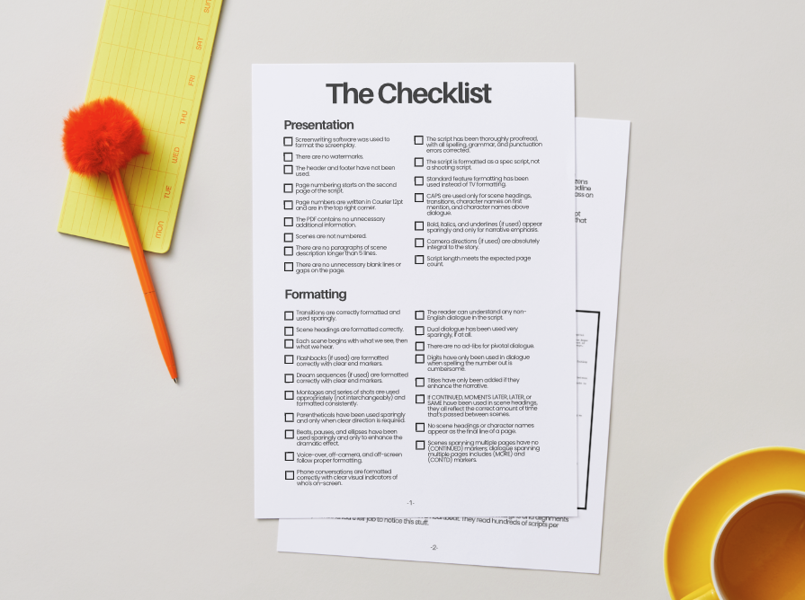 The Final Draft Cheat Sheet