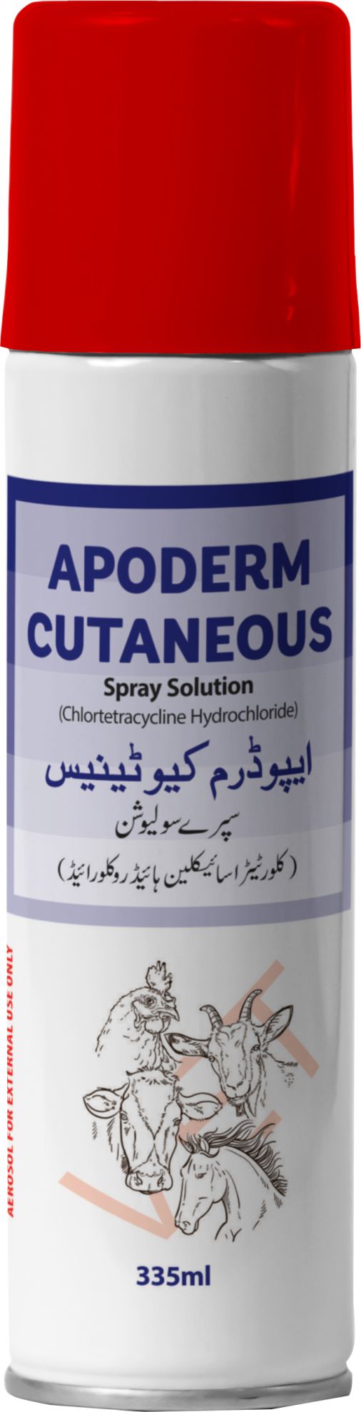 Apoderm Cutaneous Spray Solution