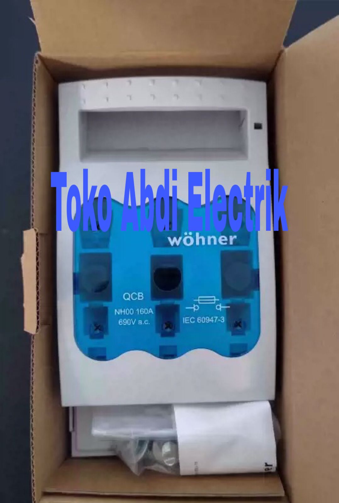 Wohner LTS-00 NH00 160A 690V QCB/LTS Fuse Disconnector Switch Asli Wohner