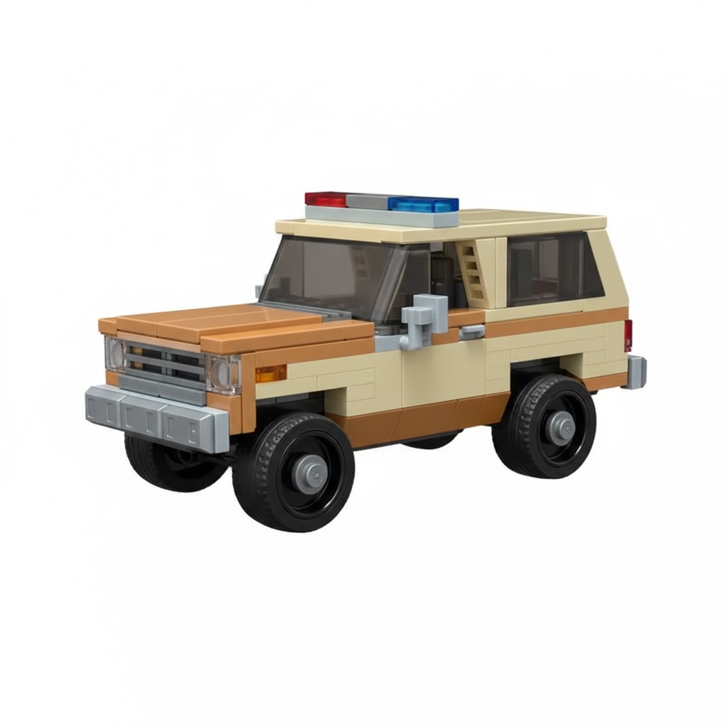 Hopper 4x4 police car Stranger Things