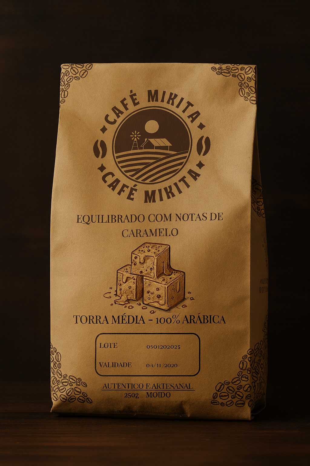 Café com notas equilibradas de caramelo