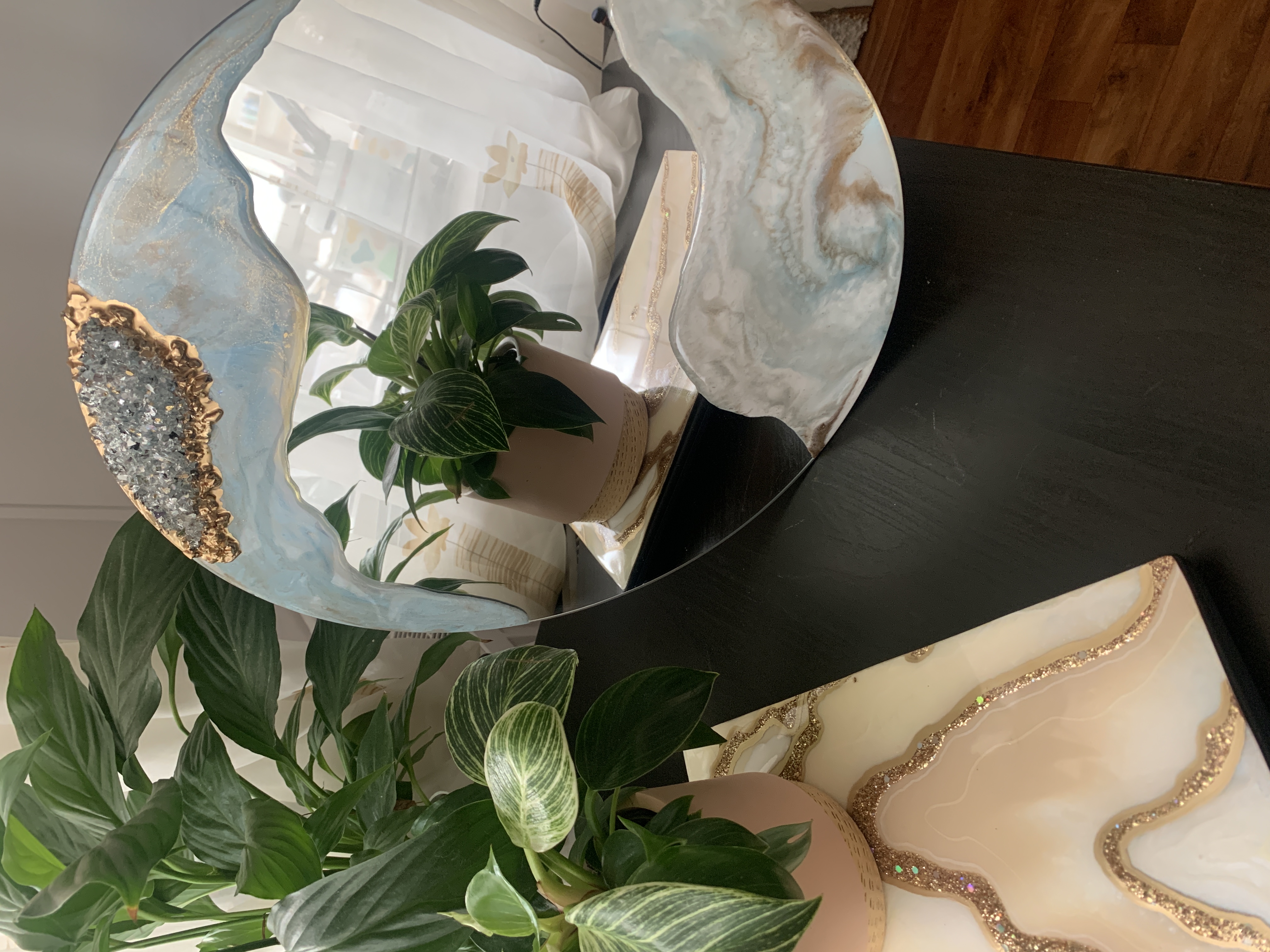 Oglinda tip Geoda 35 cm