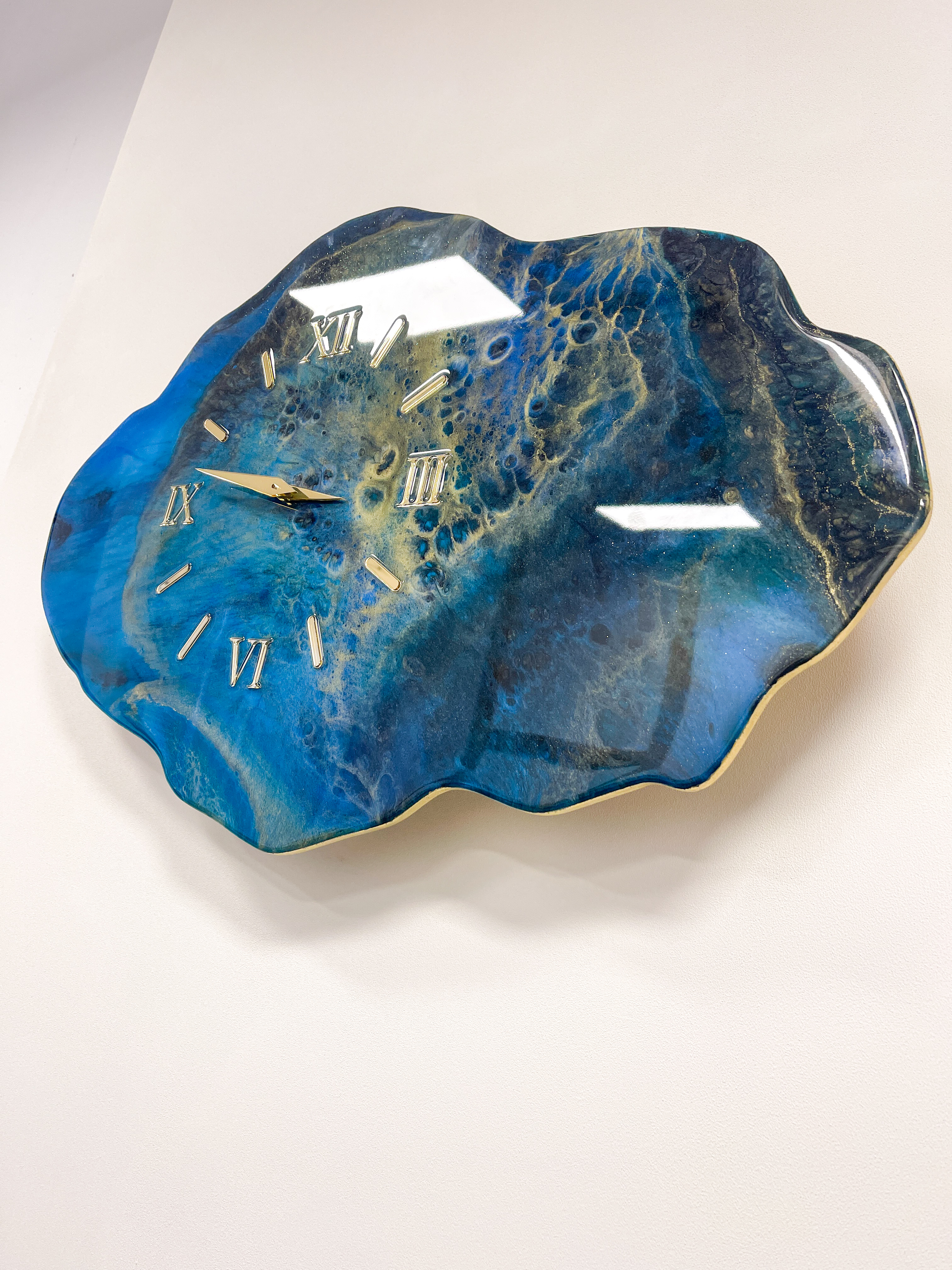 Ceas de perete Azur Gold 80x50 cm