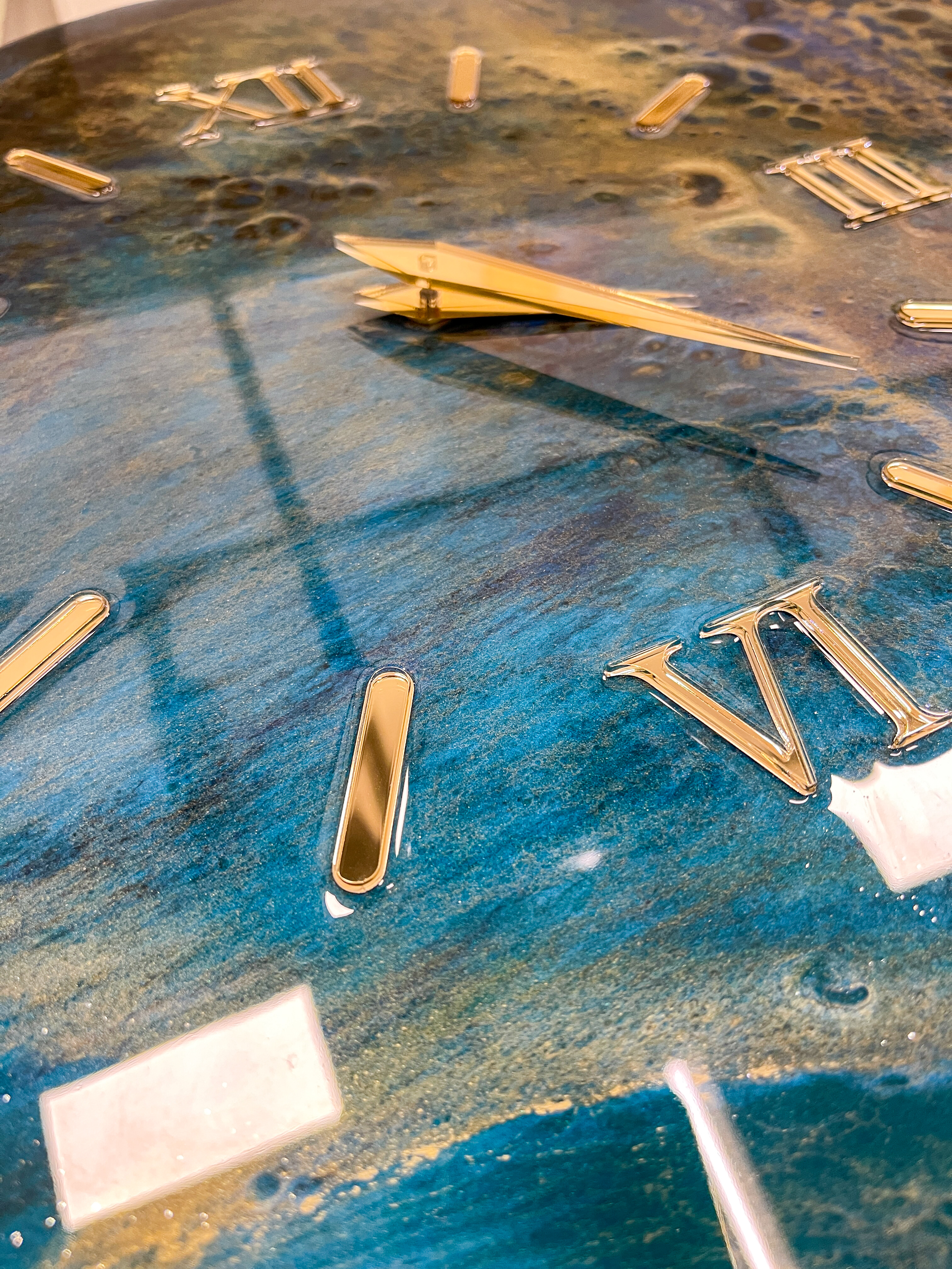 Ceas de perete Azur Gold 80x50 cm