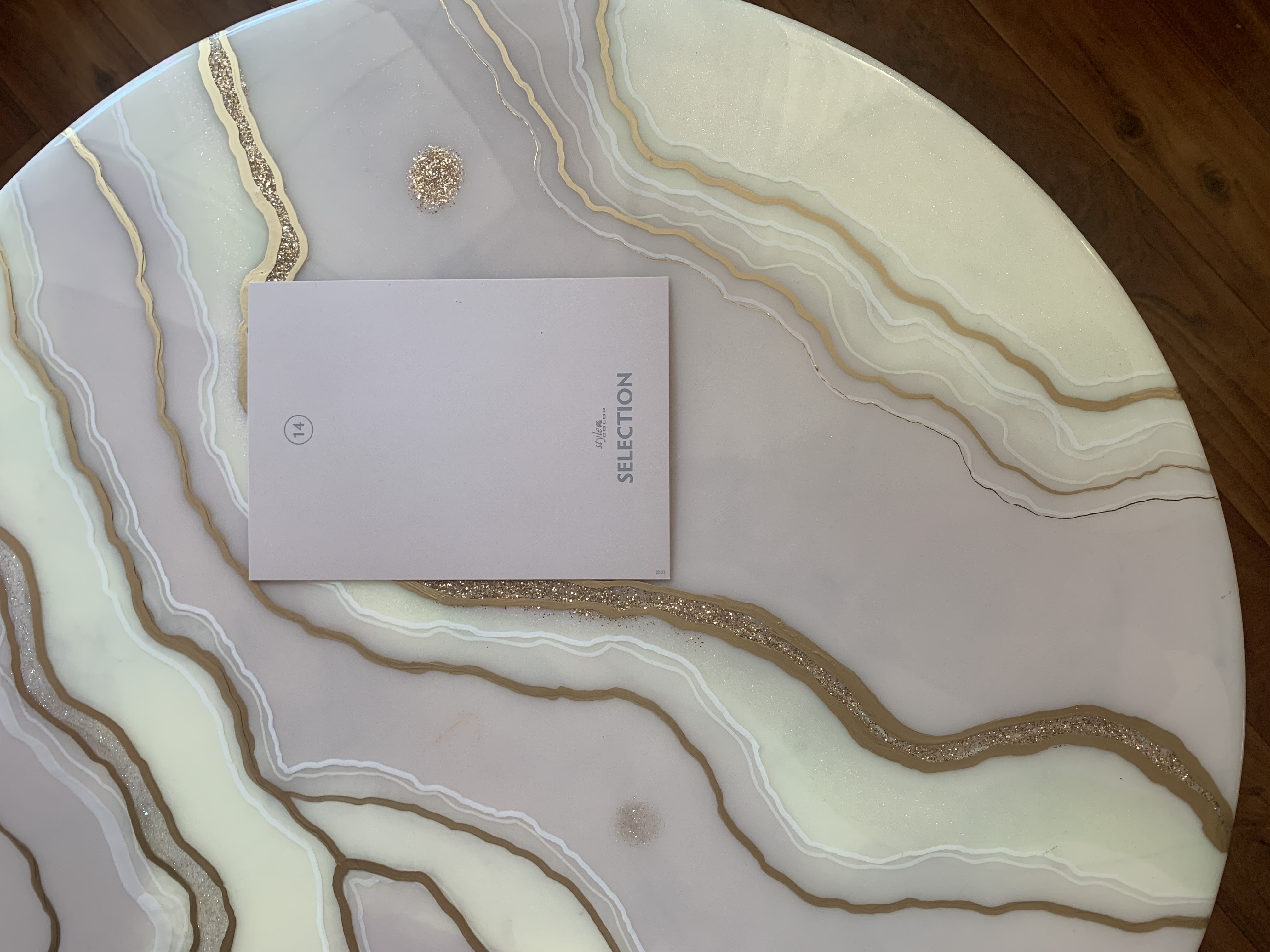 Masa de cafea in stil Geoda 50 cm 