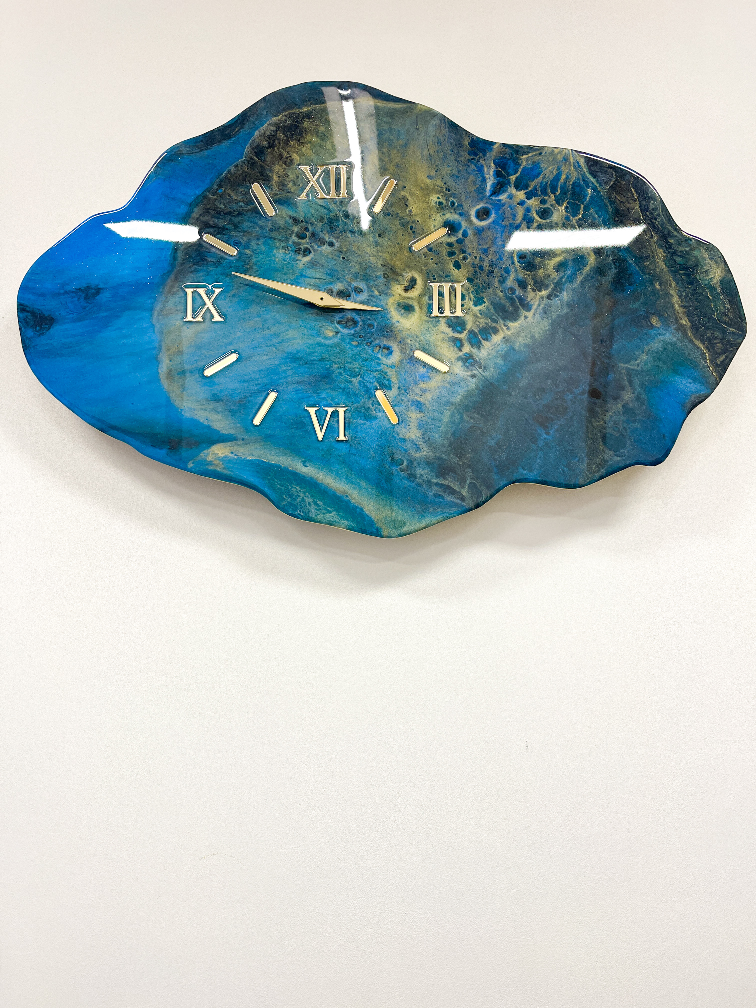 Ceas de perete Azur Gold 80x50 cm