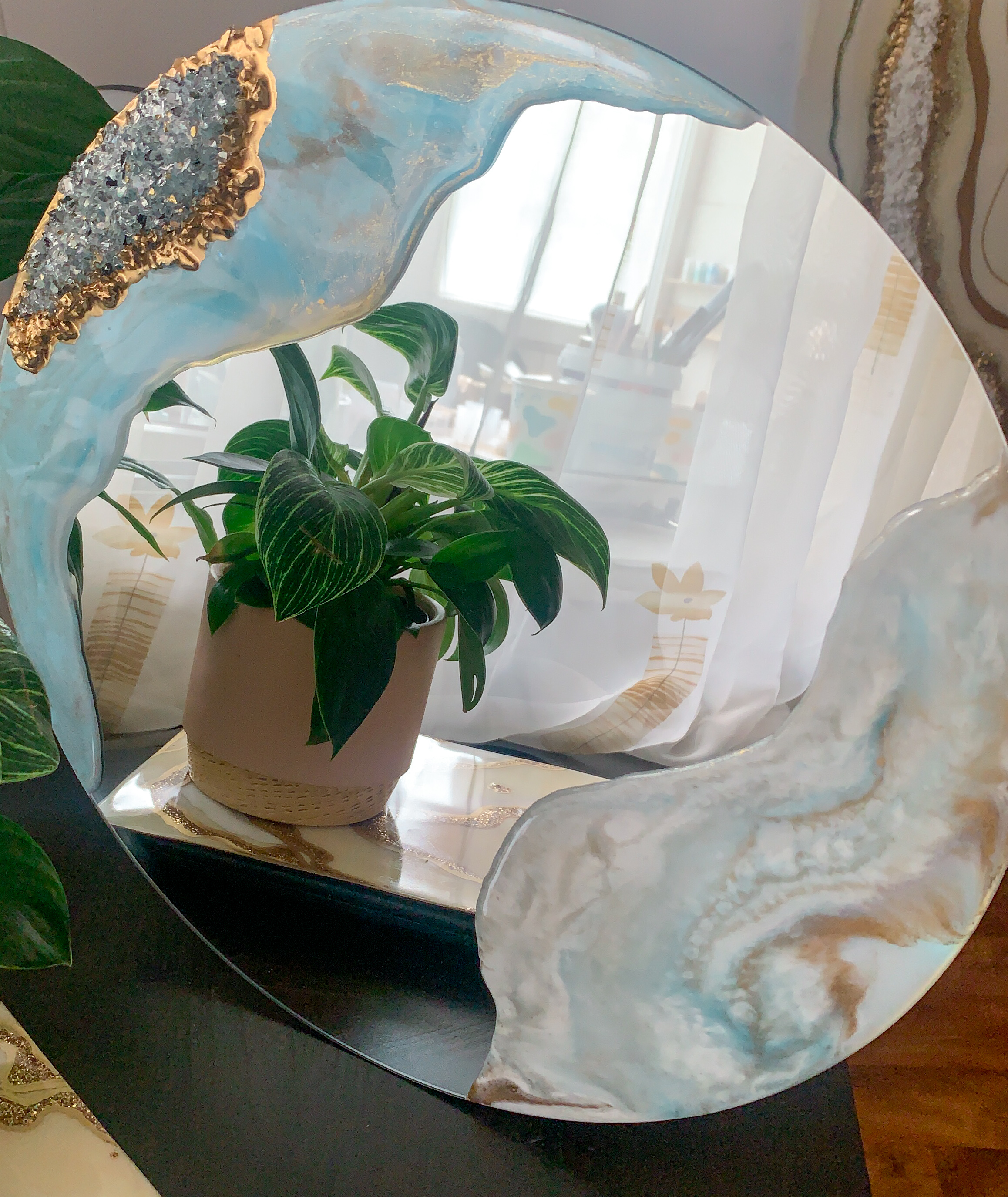 Oglinda tip Geoda 35 cm