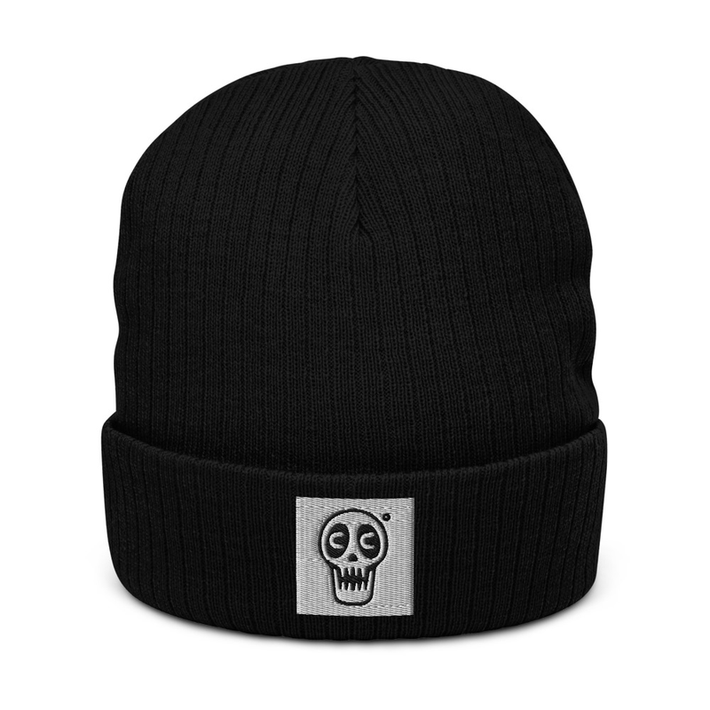 Black Skull Beanie