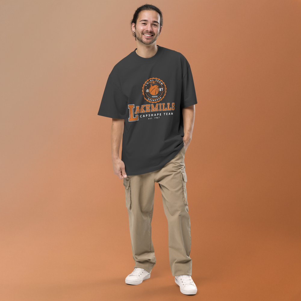 Tshirt Unisex Lakemills Faded Black