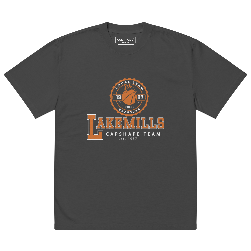 Tshirt Unisex Lakemills Faded Black