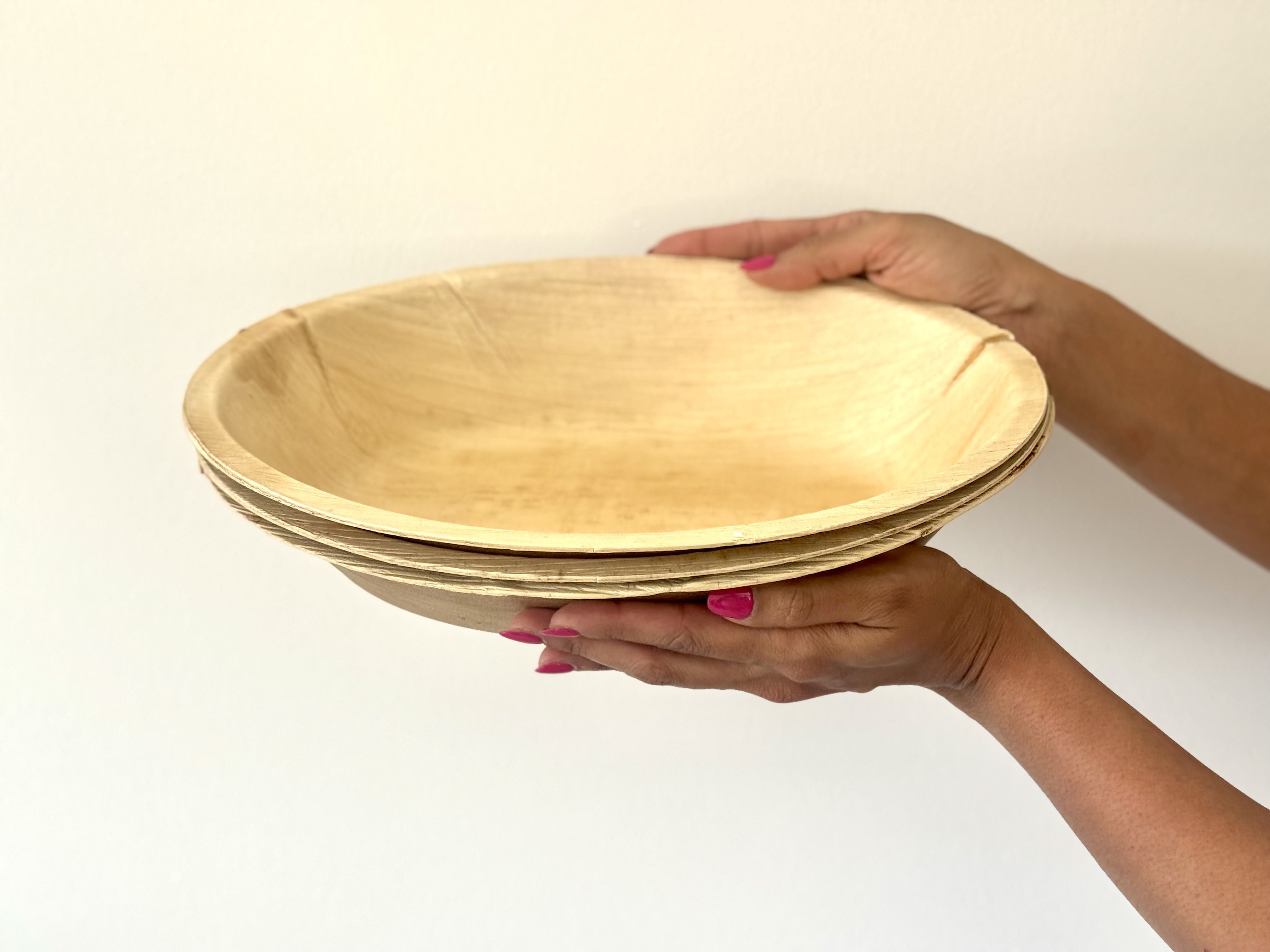 Eco-friendly Palm Leaf Serving Bowls x Pack of 10