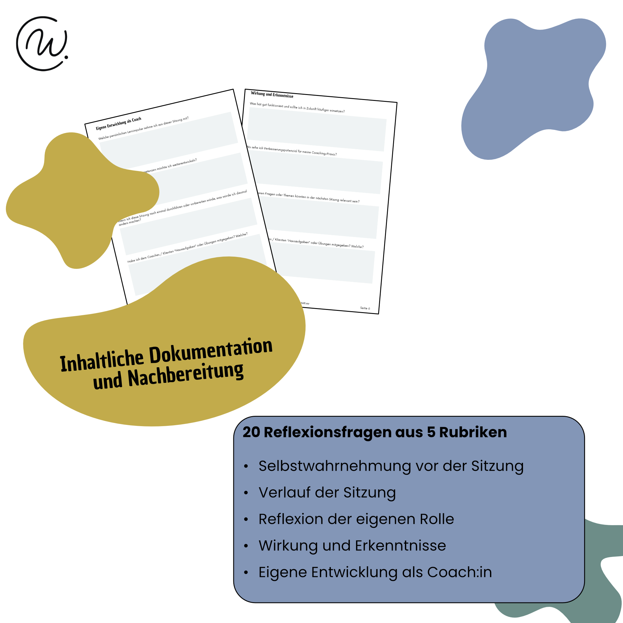 Reflexionsbogen Coachingsitzungen