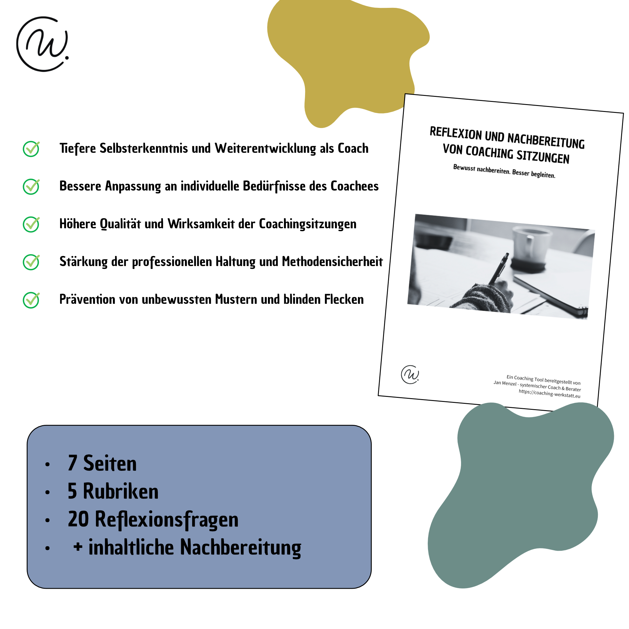 Reflexionsbogen Coachingsitzungen