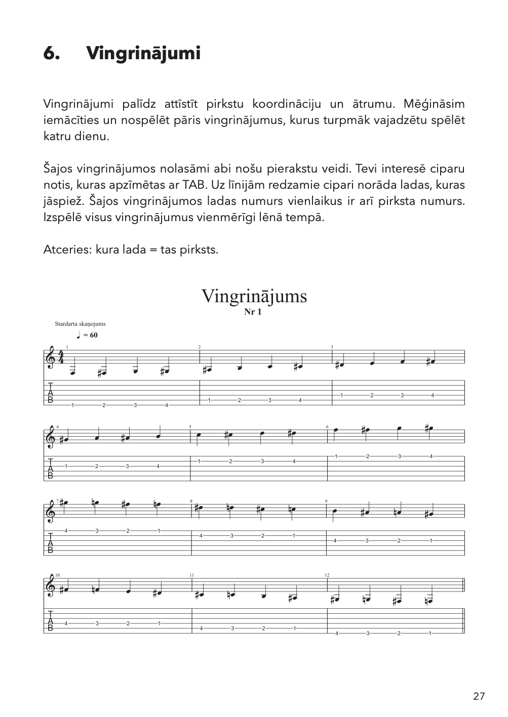 Grāmata ĢITĀRAS STUNDA ar Gintu Purgaili