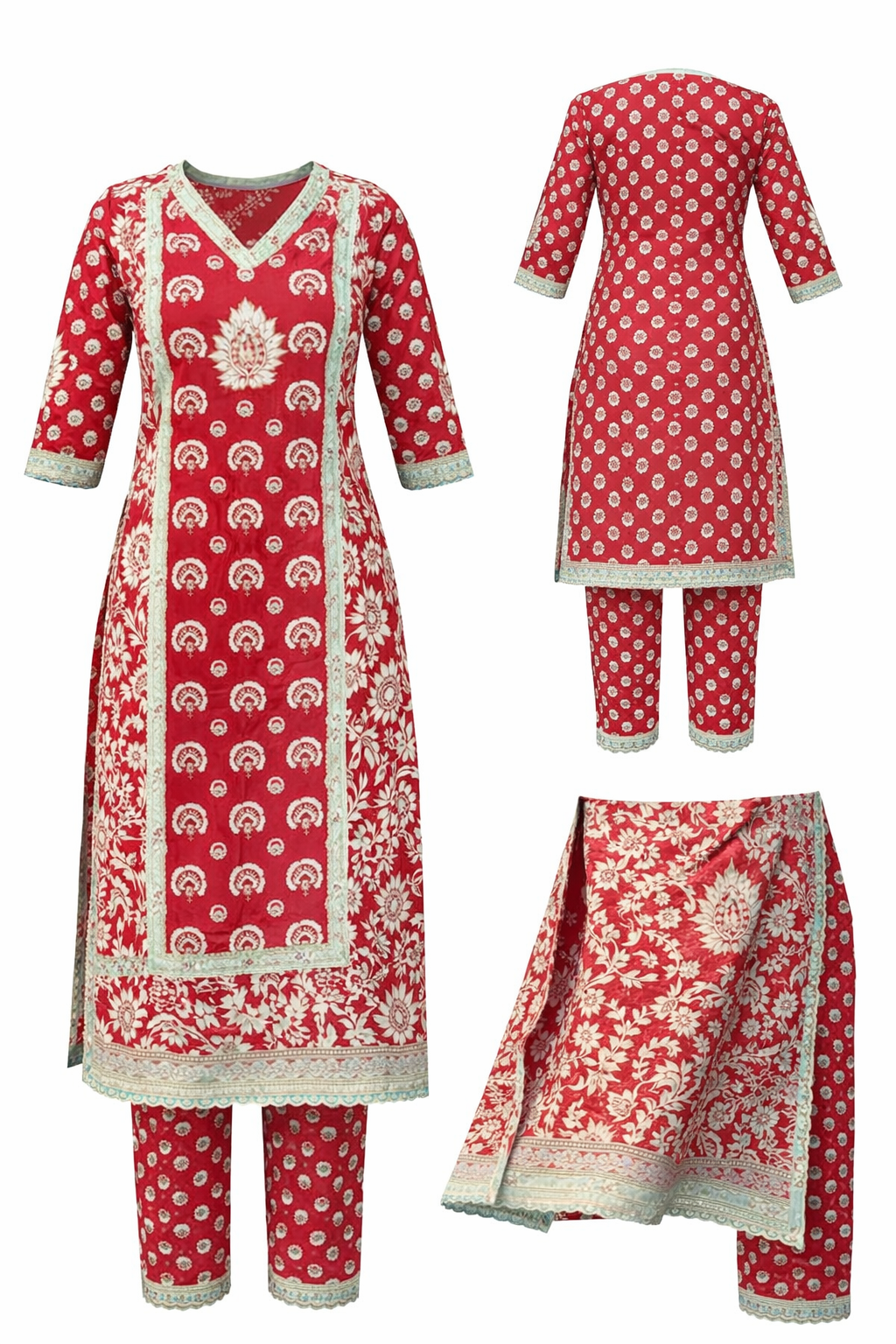Printed Cotton Kurta Set