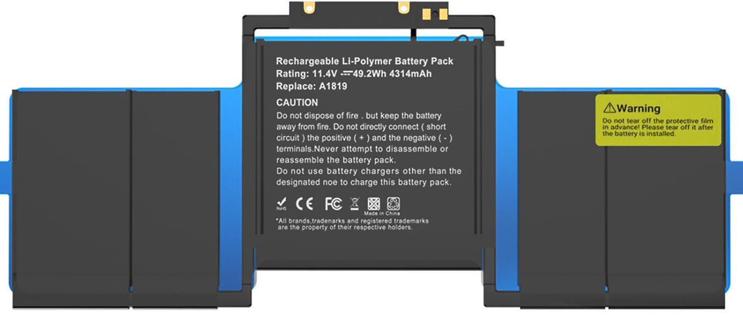 MacBook Pro 13″ Retina, Touch Bar (Late 2016, Mid 2017) Battery Replacement (A1819)